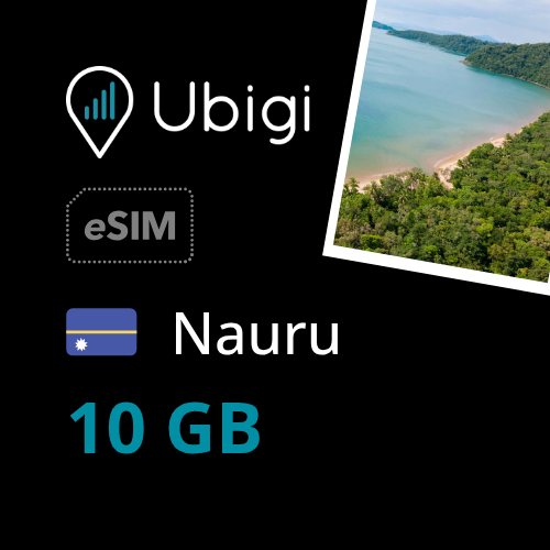 Nauru Prepaid eSIM data plan - 10GB| Ubigi