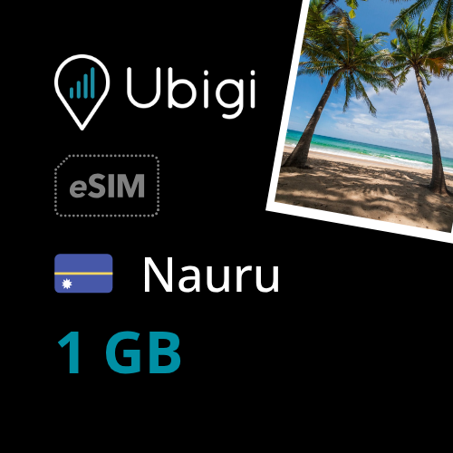 Nauru Prepaid eSIM data plan - 1GB| Ubigi