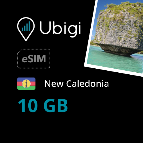 New Caledonia Prepaid eSIM data plan - 10GB| Ubigi