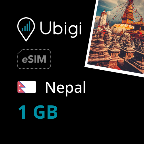 Nepal Prepaid eSIM data plan - 1GB| Ubigi