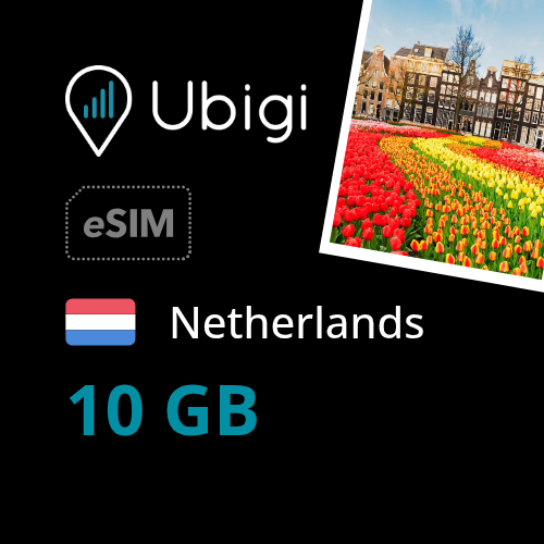 Netherlands Prepaid eSIM data plan - 10GB| Ubigi