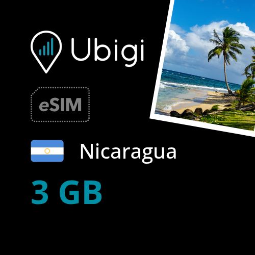 Nicaragua Prepaid eSIM data plan - 3GB| Ubigi