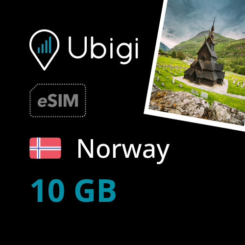 Norway Prepaid eSIM data plan - 10GB| Ubigi