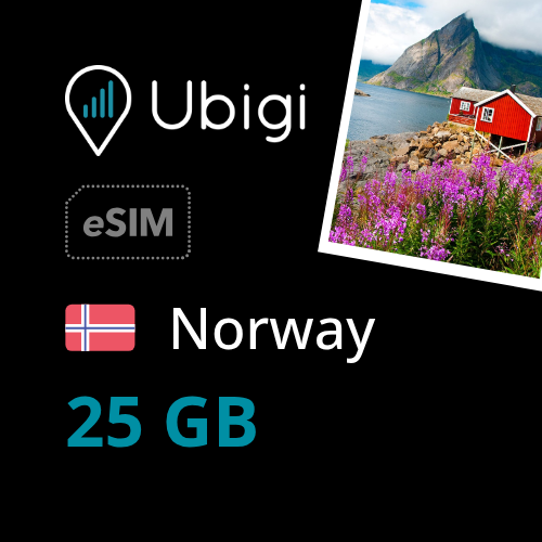 Norway Prepaid eSIM data plan - 25GB| Ubigi