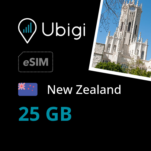 New Zealand Prepaid eSIM data plan - 25GB| Ubigi