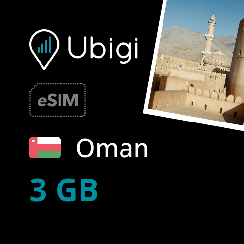 Oman Prepaid eSIM data plan - 3GB| Ubigi