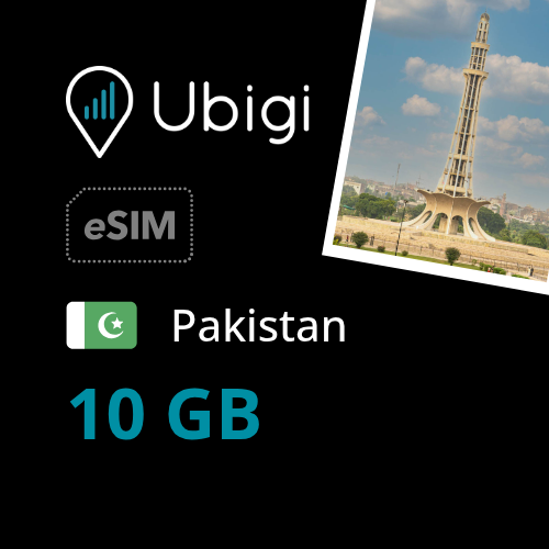 Pakistan Prepaid eSIM data plan - 10GB| Ubigi
