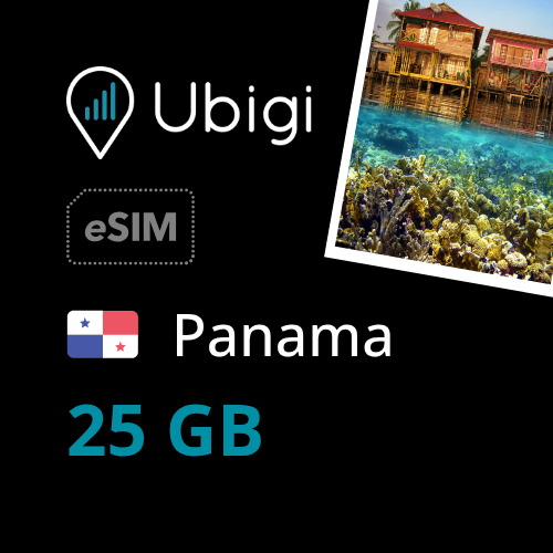 Panama Prepaid eSIM data plan - 25GB| Ubigi