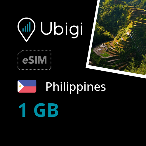 Philippines Prepaid eSIM data plan - 1GB| Ubigi