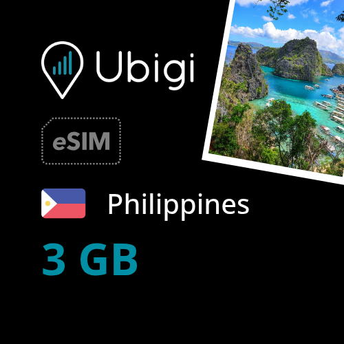 Philippines Prepaid eSIM data plan - 3GB| Ubigi