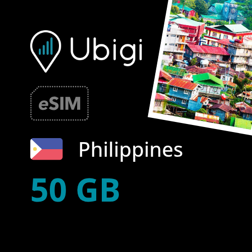 Philippines Prepaid eSIM data plan - 50GB| Ubigi
