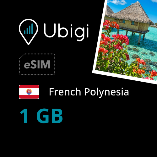 French Polynesia Prepaid eSIM data plan - 1GB| Ubigi