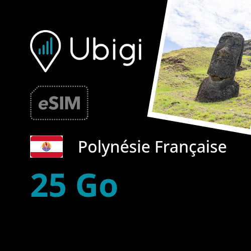 Oneoff Forfait eSIM prépayée  - 25Go | Ubigi