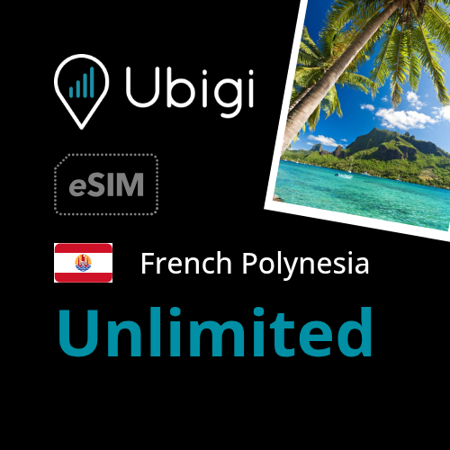 French Polynesia Prepaid eSIM data plan - Unlimited| Ubigi
