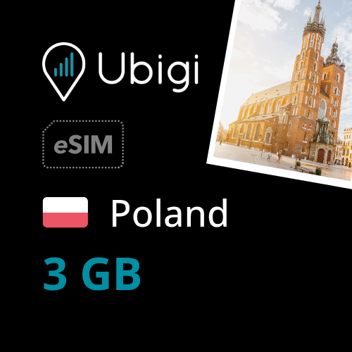 Poland Prepaid eSIM data plan - 3GB| Ubigi