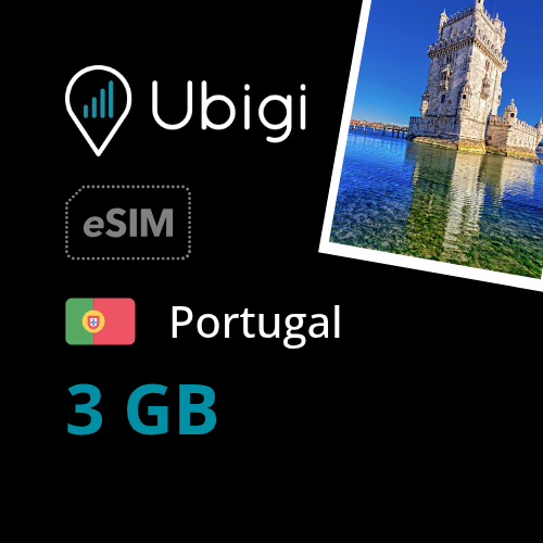 Portugal Prepaid eSIM data plan - 3GB| Ubigi