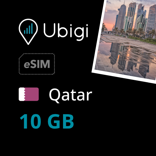 Qatar Prepaid eSIM data plan - 10GB| Ubigi