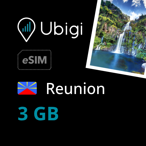 Reunion Prepaid eSIM data plan - 3GB| Ubigi