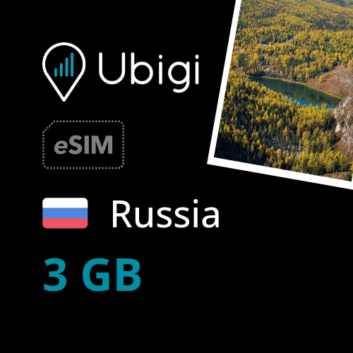 Russia Prepaid eSIM data plan - 3GB| Ubigi