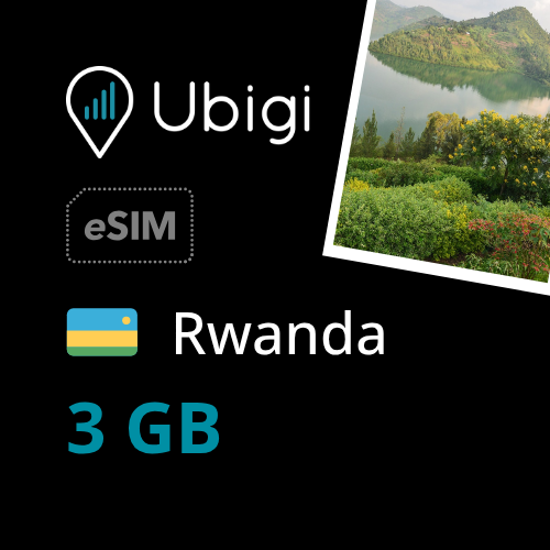 Rwanda Prepaid eSIM data plan - 3GB| Ubigi