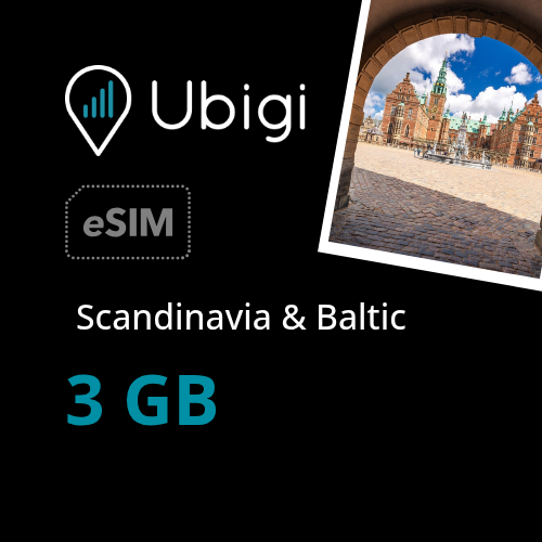 Scandinavia & Baltic Prepaid eSIM data plan - 3GB| Ubigi
