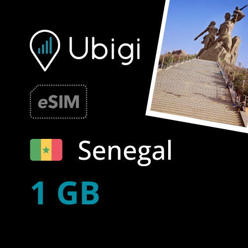 Senegal Prepaid eSIM data plan - 1GB| Ubigi
