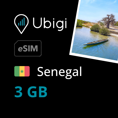 Senegal Prepaid eSIM data plan - 3GB| Ubigi