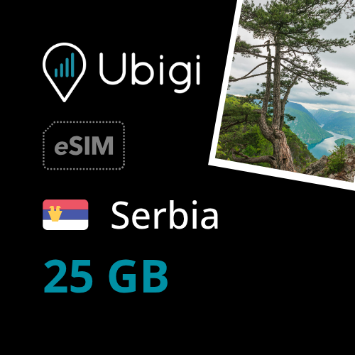Serbia Prepaid eSIM data plan - 25GB| Ubigi