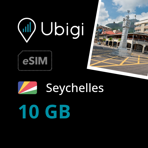 Seychelles Prepaid eSIM data plan - 10GB| Ubigi