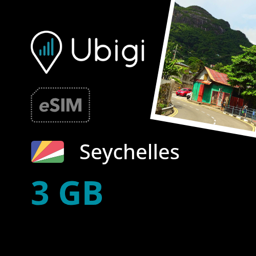 Seychelles Prepaid eSIM data plan - 3GB| Ubigi