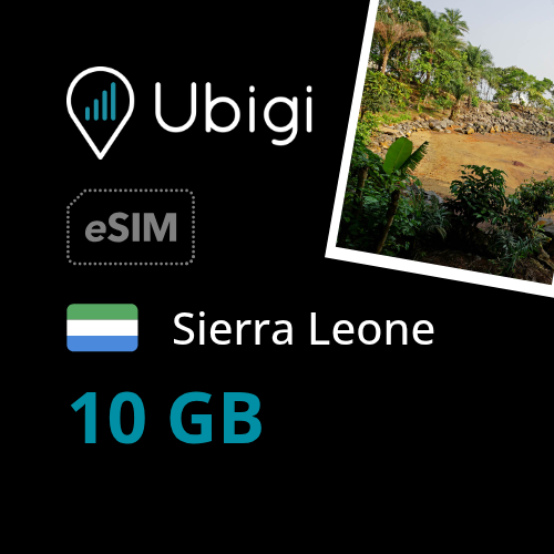 Sierra Leone Prepaid eSIM data plan - 10GB| Ubigi