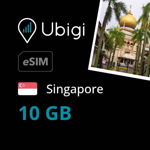 Singapore Prepaid eSIM data plan - 10GB| Ubigi