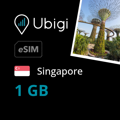 Singapore Prepaid eSIM data plan - 1GB| Ubigi