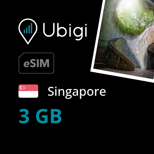 Singapore Prepaid eSIM data plan - 3GB| Ubigi