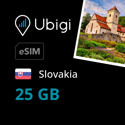 Slovakia Prepaid eSIM data plan - 25GB| Ubigi