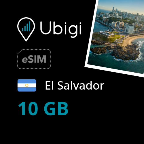 El Salvador Prepaid eSIM data plan - 10GB| Ubigi