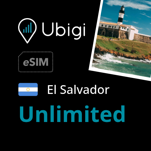El Salvador Prepaid eSIM data plan - Unlimited| Ubigi