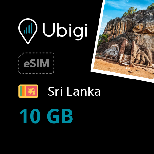 Sri Lanka Prepaid eSIM data plan - 10GB| Ubigi