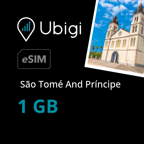 São Tomé And Príncipe Prepaid eSIM data plan - 1GB| Ubigi