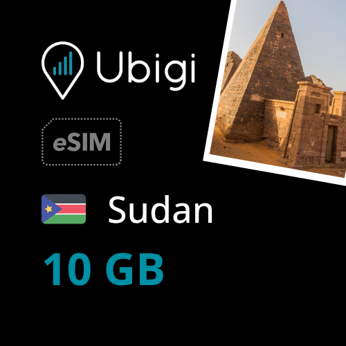 Sudan Prepaid eSIM data plan - 10GB| Ubigi