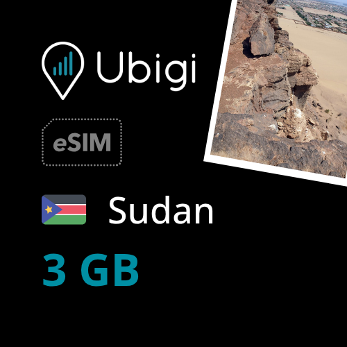 Sudan Prepaid eSIM data plan - 3GB| Ubigi