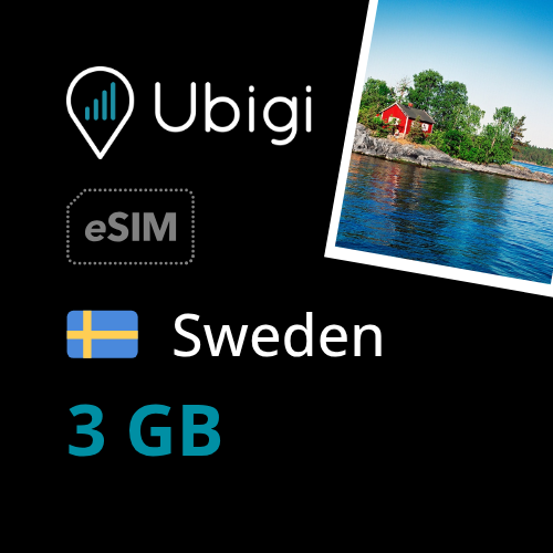 Sweden Prepaid eSIM data plan - 3GB| Ubigi
