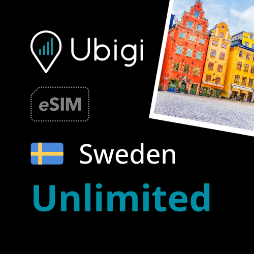 Sweden Prepaid eSIM data plan - Unlimited| Ubigi
