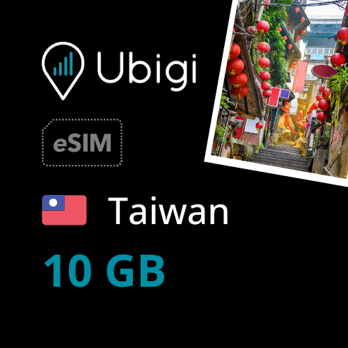 Taiwan Prepaid eSIM data plan - 10GB| Ubigi