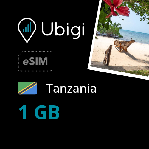 Tanzania Prepaid eSIM data plan - 1GB| Ubigi