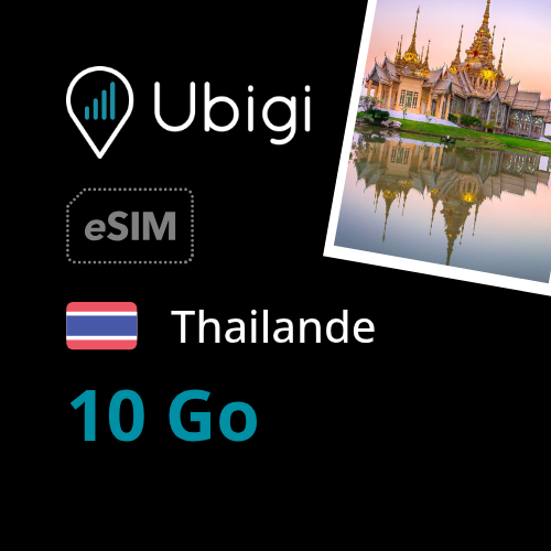 Oneoff Forfait eSIM prépayée  - 10Go | Ubigi