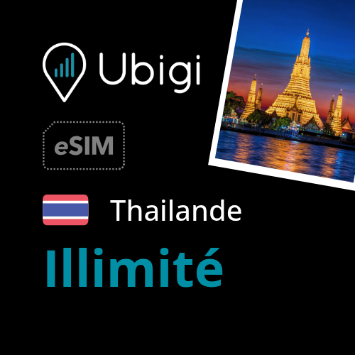 Oneoff Forfait eSIM prépayée  - Données illimitées | Ubigi