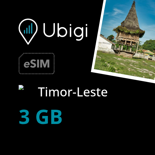 Timor-Leste Prepaid eSIM data plan - 3GB| Ubigi