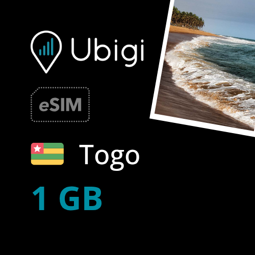 Togo Prepaid eSIM data plan - 1GB| Ubigi