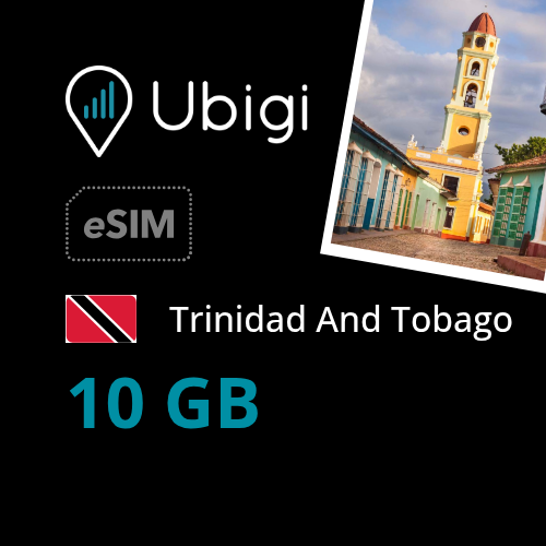 Trinidad And Tobago Prepaid eSIM data plan - 10GB| Ubigi